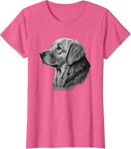 Vista 52 de Camiseta divertida Golden Retriever, Negro