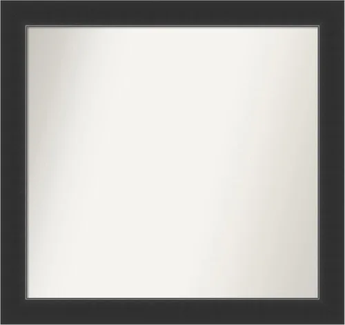 Vista 419 de Amanti Art Espejo personalizado, espejo de baño negro Astor, espejo de pared o espejo de tocador de baño sobre el fregadero (25 x 25 pulgadas)