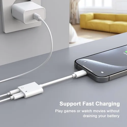 Vista 3 de [Certificado MFi de Apple] Adaptador de auriculares USB-C a 0.1 in