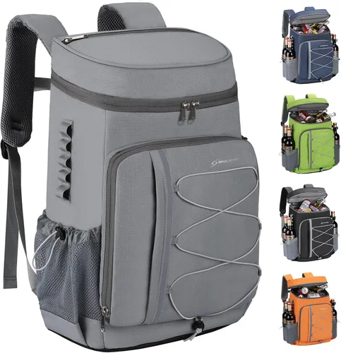 Vista 17 de Mochila enfriadora Maelstrom - Bolsa de almuerzo aislada suave a prueba de fugas para 35/50 latas, ideal para acampar, playa, senderismo y compras