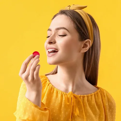 Vista 5 de Disco de caramelo duro de canela - Paquete a granel de 2 libras, discos de caramelo rojo de canela envueltos individualmente (aprox. 150 piezas)