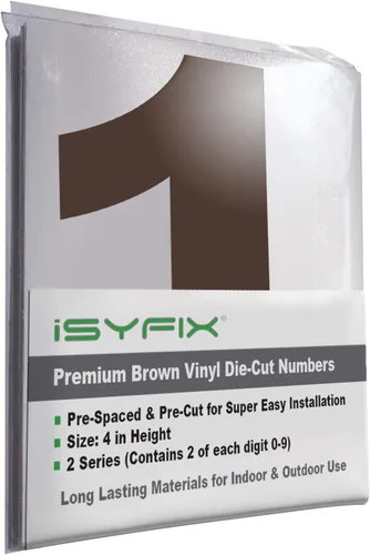 Vista 71 de iSYFIX Calcomanías de Números de Vinilo Verde Manzana – 1.5 Pulgadas Autoadhesivas (2 Juegos) – Calcomanía Premium Troquelada y Pre-espaciada