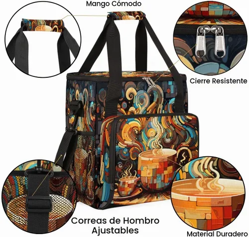 Vista 3 de Bolsa para cafetera compatible con K-Mini o K-Mini Plus Coffee Cup Pattern1 B 001