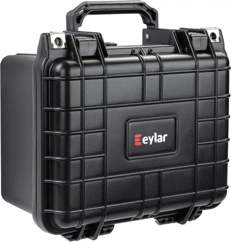 Vista 3 de Eylar Pequeño engranaje profundo de 10.62", equipo, estuche rígido para cámara impermeable con espuma (negro) estándares TSA