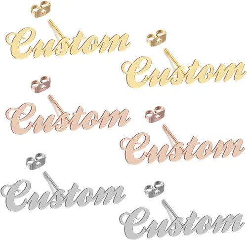Vista 313 de Personalized Custom Name Pendant Necklace Stainless Steel for Women