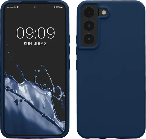 Vista 312 de kwmobile Funda compatible con Samsung Galaxy S9 - Funda de silicona TPU con acabado suave - Blue Reef