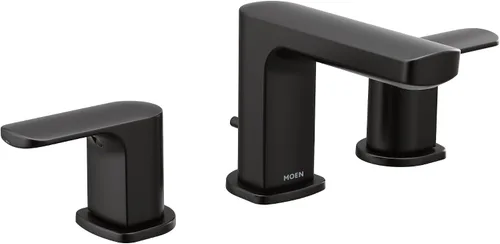 Vista 12 de Moen Rizon T6920 - Grifo de baño de dos manijas cromado, requiere válvula, T6920