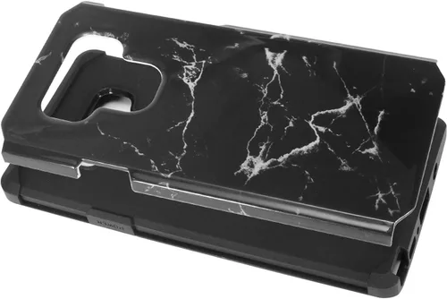 Vista 2 de Compatible con Samsung Galaxy Note 9 SM-N960 Note9 - Funda rígida híbrida para teléfono - AD1 mármol negro