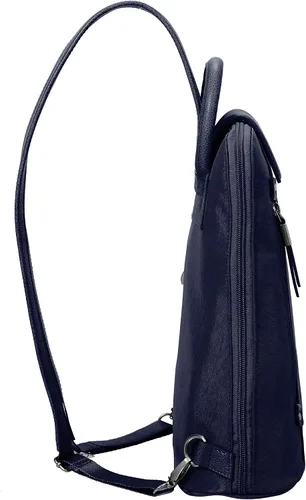 Vista 3 de Baggallini Mochila Metro para mujer con pulsera RFID para teléfono, Azul Patchwork, talla única
