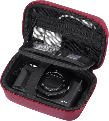 Vista 9 de ProCase Hard Shell Digital Camera Case for Canon G7X Mark III -Black Negro