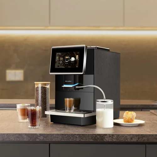 Vista 9 de DR. COFFEE C11L - Máquina de café expreso totalmente automática, 15 cafés calientes y fríos, cafetera Latte Go de limpieza automática, preparación