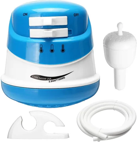 Vista 6 de Calentador de agua eléctrico caliente instantáneo 5400W Calentador de agua caliente Calentador de ducha Grifo de agua caliente instantáneo Ducha