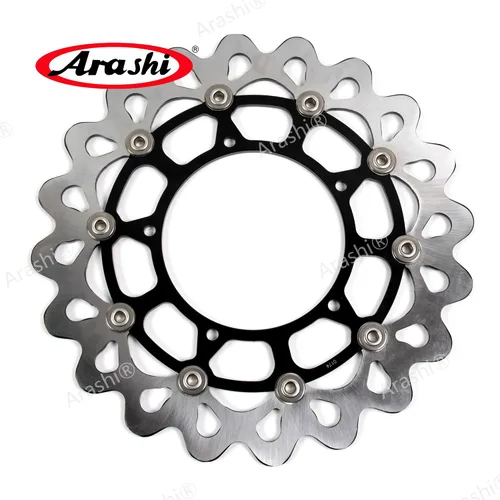 Vista 3 de Arashi Rotores de disco de freno delantero y trasero para Yamaha YZF R1 2004 2005 2006 motocicleta accesorios de repuesto YZF-R1 negro 04 05 06
