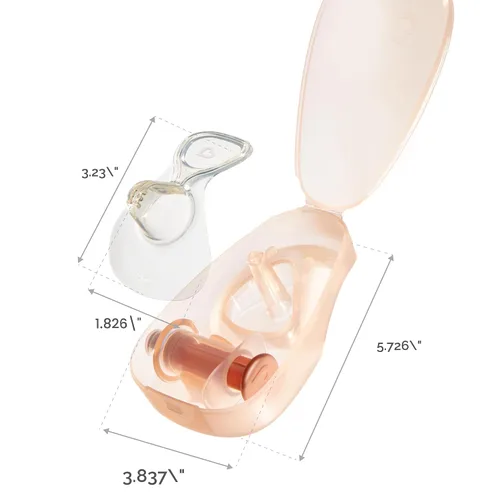 Vista 13 de Munchkin Flow - Protector de pezón de 0.63 pulgadas para recién nacidos en lactancia, monitor de cierre de silicona con canal de flujo de leche