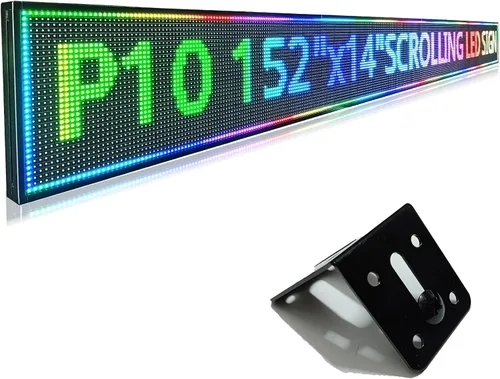 Vista 14 de Letrero LED Programable HS, Letreros de Neón Abiertos con Desplazamiento Digital para Exteriores, Pantalla de Visualización de Mensajes