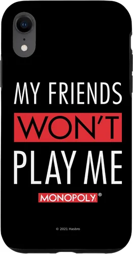 Vista 8 de Funda blanca para iPhone 15 Monopoly My Friends Won't Play