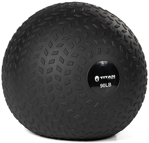 Vista 11 de Titan Fitness pelota de caucho Tread Slam, rebote muerto, peso para el entrenamiento - lanzar, atrapar, golpear, girar