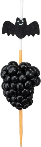 Vista 25 de Restaurantware Brochetas de bambú de 6 pulgadas, 1000 palillos de alimentos desechables, hamburguesas integradas, dibujos animados, sostenibles