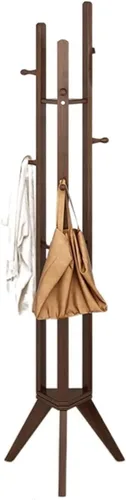 Vista 5 de Perchero Perchero Perchero, Perchero, Perchas Plegables Pared Mobile para el Hogar de Pie (Beige)