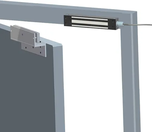 Vista 8 de UHPPOTE Control de acceso remoto con cerradura electromagnética impermeable de 600 libras para el control de acceso de puerta hacia fuera