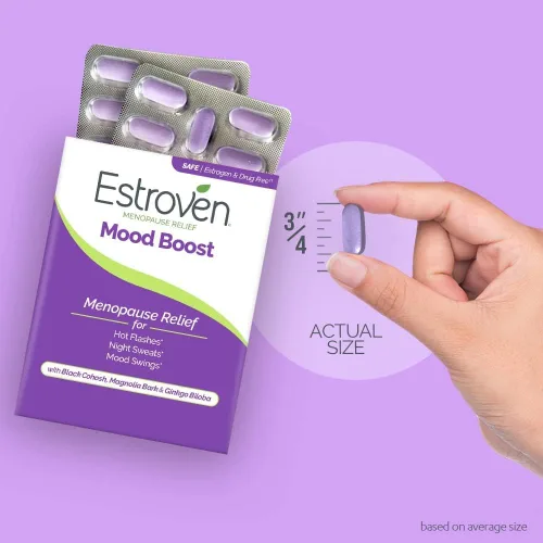 Vista 7 de Estroven Control de peso para el alivio de la menopausia - 30 unidades y refuerzo del estado de ánimo para el alivio de la menopausia - 30