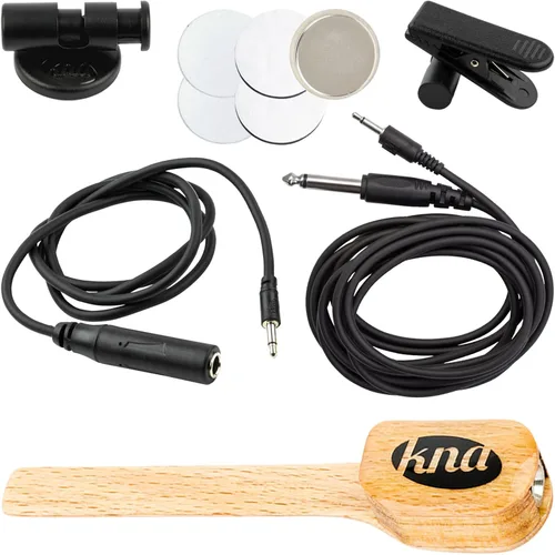 Vista 7 de KNA UK-1 Pastilla piezoeléctrica portátil montada en puente para ukelele – tono natural ukele, ligero, desmontable, fácil instalación sin