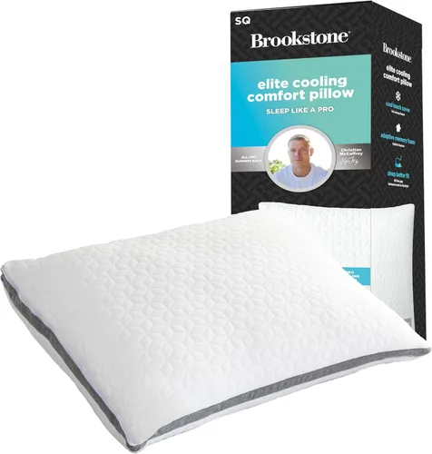 Vista 8 de Brookstone Almohada de Espuma Viscoelástica de Confort 2 en 1 con Relleno Mejor que el Plumón para una Sensación Firme pero Suave - Diseño Híbrido