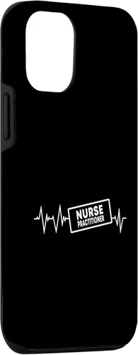 Vista 3 de Funda de ropa de enfermería para iPhone 14 con latido del corazón y NP