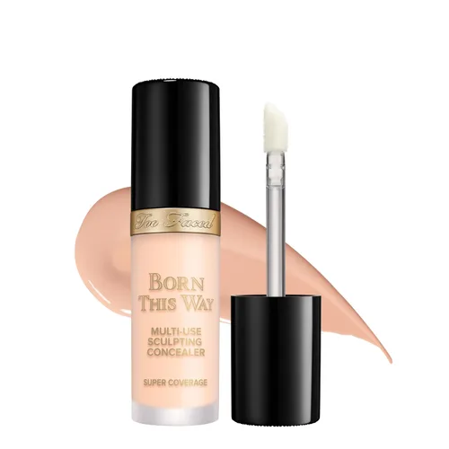 Vista 23 de Too Faced Born This Way Super Coverage Multi-Use Concealer Full-Coverage Hydrating Concealer for Dark Circles & Blemishes with Natural Finish