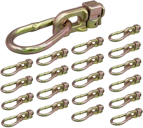 Vista 11 de Mytee Products Paquete de 4 accesorios de riel en L de doble perno prisionero con eslabones de pera para rieles de riel en L, accesorios de amarre