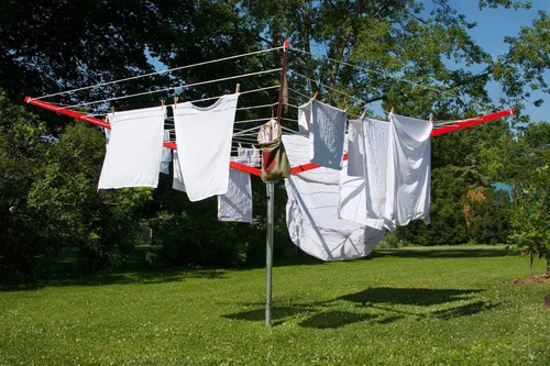 Vista 2 de Secador de ropa con forma de paraguas para exteriores Sunshine Clothesline