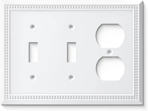 Vista 9 de Henne Bery Sunken Pearls - placa decorativa de pared, placa decorativa de pared, tapa de salida de la placa del interruptor, aleación de zinc sólida