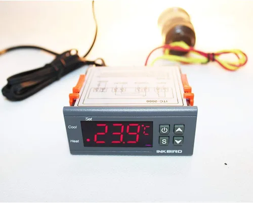 Vista 2 de Inkbird Termostato digital de doble fase de 12 voltios. controlador de temperatura. Fahrenheit.