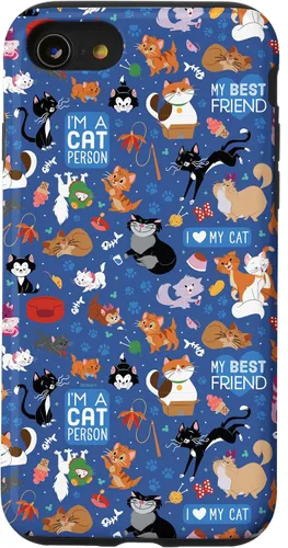 Vista 18 de Disney Carcasa para iPhone 17, diseño de gatos I Love My Cat