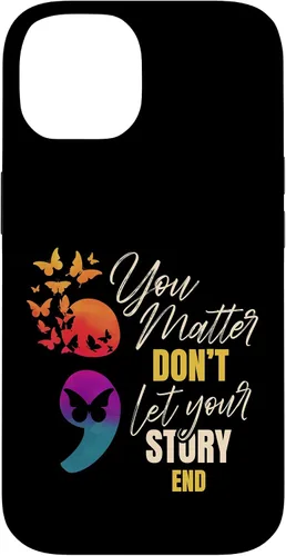 Vista 4 de Semicolon Mental Health Awareness Prevention Case for iPhone 17