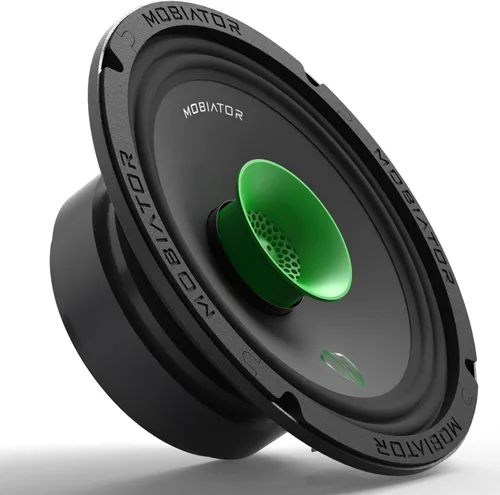 Vista 2 de MB-M65T 6.5" 2-Vía Altavoces coaxiales de audio profesional de rango medio, 360W máx, 4-Ohm, bobina de voz de 1.5", con tweeters tipo bala