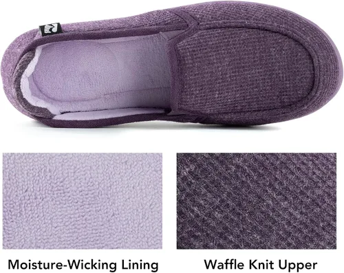 Vista 5 de RockDove Pantuflas con capucha de dos tonos para mujer con plantilla extraíble