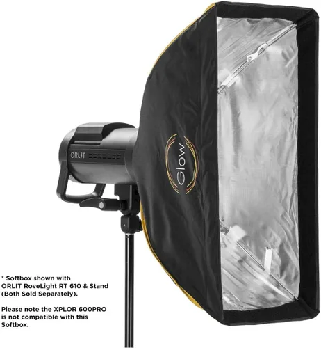 Vista 2 de Glow EZ Lock 10x24 Quick Strip Softbox con montaje Bowens