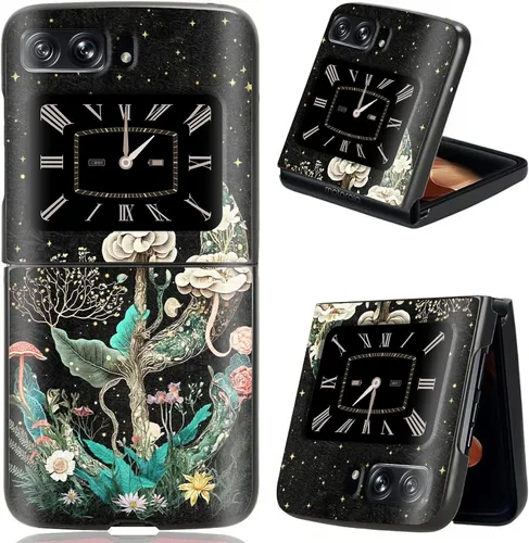 Vista 35 de Rossy Funda para Motorola Razr Plus 2023 para Moto Razr+ 2023 con patrón de niña africana para mujeres y hombres, ultra delgada, ligera