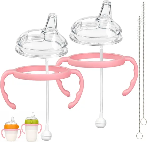 Vista 8 de CHUBBIEE Kit de taza para beber para botellas Comotomo Gen 2 y clásicas Verde