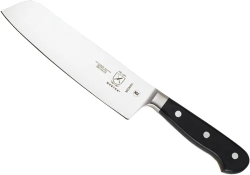 Vista 19 de Cuchillo de chef, Mercer Culinary Renaissance, forjado de 8 pulgadas, cuchillo de pelar forjado 63.5 cm , 2.5", Negro