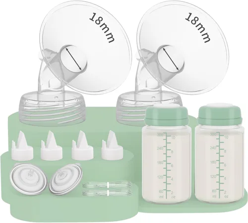 Vista 26 de Juego completo de 2 piezas de repuesto de extractor de leche de 0.472 in con botella de 10 oz compatible con bomba Spectra S1/S2/SG/9plus
