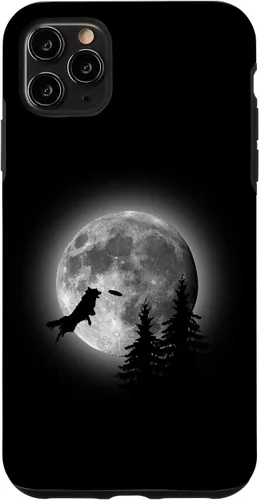 Vista 13 de Border Collie Catching Frisbee Moon Case for iPhone 16