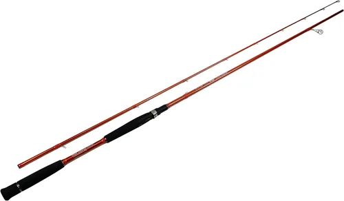 Vista 3 de Caña de pescar plegable de 2 piezas Spinning Wild Wild Orange Giant Size Salmon Steelhead