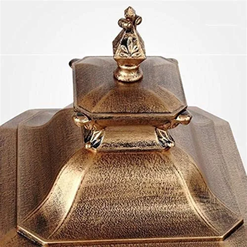 Vista 6 de TOEWOE Luz de poste al aire libre, luces de columna al aire libre, luces de pilar de patio exterior, linterna de poste de aluminio, luces de pilar
