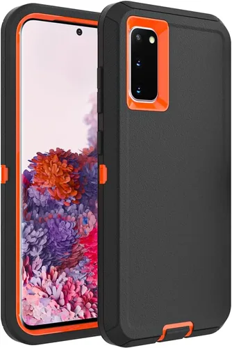 Vista 32 de Funda WOGROO para Galaxy Note 8, funda protectora resistente a caídas y golpes de grado pesado y resistente para Samsung Galaxy Note 8, Negro+Naranja