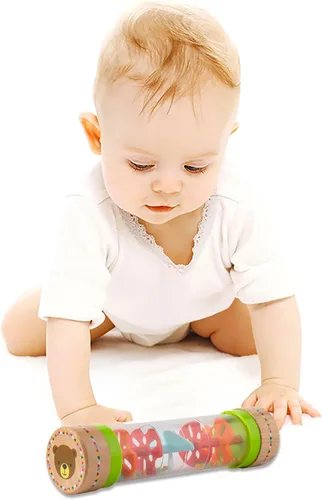 Vista 7 de Musfunny Rainmaker Rain Stick Baby Toy: Instrumento sensorial para niños Arcoír