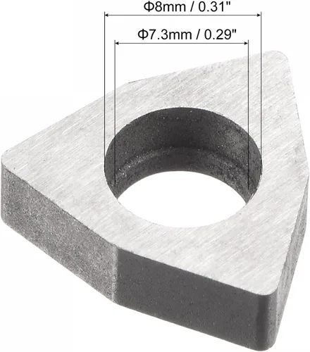 Vista 3 de uxcell Carburo Insertar Asiento Shim MW0804 Herramienta de torneado Rosca Torno Asientos 10 Unids