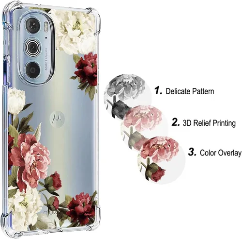 Vista 4 de Funda de teléfono para Motorola Edge Plus 2022/Motorola Edge 30 Pro/Moto Edge X30 XT2201, funda protectora delgada a prueba de golpes