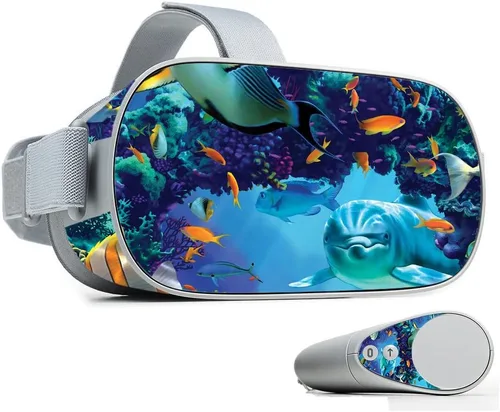 Vista 24 de MightySkins Skin compatible con Oculus Go Mobile VR - Alpacalypse Cubierta protectora de vinilo duradera y única Fácil de aplicar, quitar